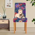 thumbnail image 4 of Yayeee 2 Pack Dining Chair Covers Stretch Parson Chairs Slipcovers Seat Protector, Blooming Flowers Pattern, 4 of 6