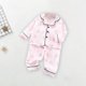 thumbnail image 2 of Odeerbi 1-5 Años Boys Girls Verano Pijamas de Algodón de Manga Larga Con Solapa Con Muescas Camisa Pantalones Set Soft Floral Sleepwear Pijama Set, 2 of 9