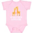thumbnail image 3 of Inktastic Great Auntie Loves Me Giraffe Girls Baby Bodysuit, 3 of 5