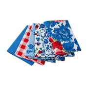 The Pioneer Woman 21" x 18" Heritage Floral Fat Quarter Cotton Precut Bundle Multi-color, 6 Pieces