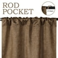 thumbnail image 3 of Superior Senna Blackout Curtains Set of 2, Rod Pocket Curtain Panel Pair, Brown, 26"W x 84"L, 3 of 10