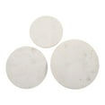 thumbnail image 5 of Nolan Marble Top Three Pack Solid Wood Accent Table Set, 5 of 6