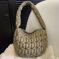 thumbnail image 4 of Bolso de mano suave para mujer elegante informal versátil con bandolera bolso de mano acolchado, 4 of 6