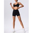 thumbnail image 3 of Conjunto de yoga ajustado de secado rápido for mujer, traje deportivo for correr con bolsillo, transpirable, de dos piezas, estilo nude, 3 of 6