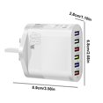 thumbnail image 1 of USB Fast Charging Multiport Adapter Portable Multifunctional Travel Charger Adapter 3.0 USB tablet Charging Accessories White UK, 1 of 6