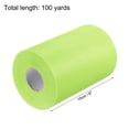 thumbnail image 2 of Tulle Rolls Fabric Spools 6" 100 Yards Yellow Green for Decoration Wrapping Wedding DIY Crafts, 2 of 5