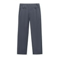 thumbnail image 3 of Zszcpp High Waisted Pants Men'S Button Pocket Long Simple Style Solid Color Elastic Business Pencil Trousers Casual Trouser, 3 of 5