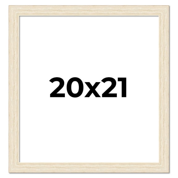 20x21 Frame White Real Wood Picture Frame Width 1.5 inches | Interior Frame Depth 0.5 inches | Barn