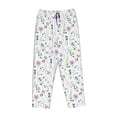thumbnail image 4 of Goofa Watercolor Wildflower Printed Soft Pajama Pants for Women, Wide Leg Comfy Casual Lounge Yoga Pants-Large, 4 of 9