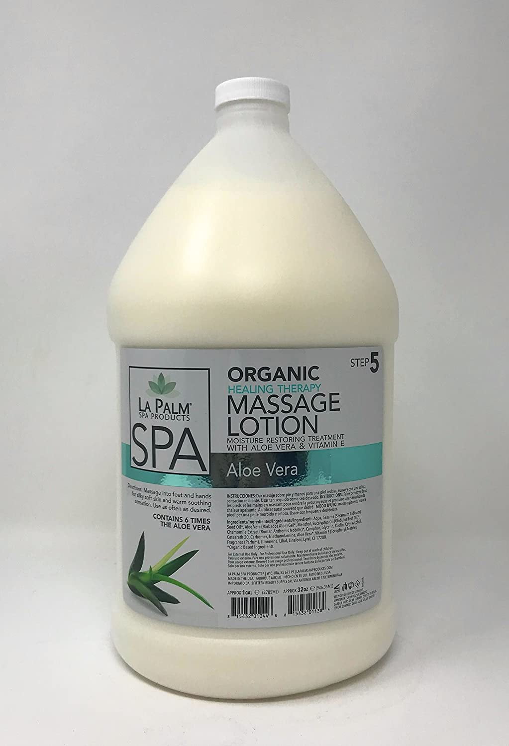 Organic Healing Therapy Massage Lotion 1 Gal Aloe Vera