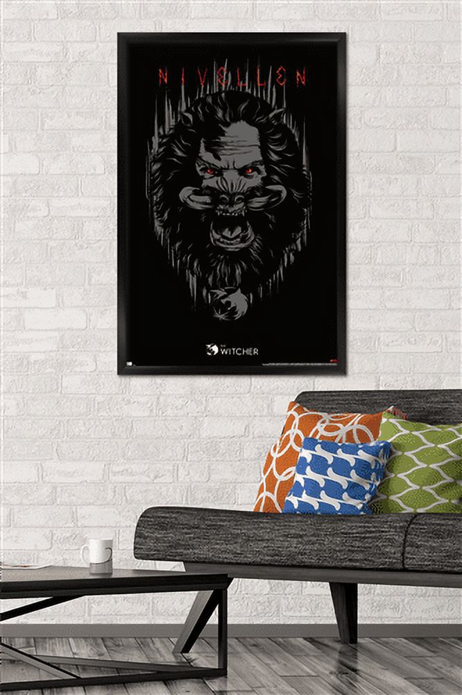 Netflix The Witcher Season 2 - Nivellen Wall Poster, 22.375" x 34", Framed
