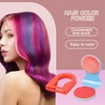 thumbnail image 1 of 1/8Pcs 8 Colors Temporary Hair Chalk Washable Disposable Hair Dye Pressed Powder Single Color Men Women Hair Coloring Powder Box Halloween Cosplay Makeup Supplies, 1 of 8