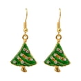 thumbnail image 1 of Vintage Mujer Deslumbrante Dulce árbol Rhinestone Cuelga Pendiente De Navidad, 1 of 6