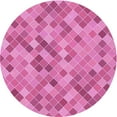 thumbnail image 1 of Ahgly Tapis Rond Lavable en Machine Intérieur Transitionnel Violet Violet, 3 Pieds Rond, 1 of 7
