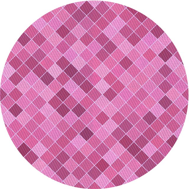 Ahgly Company Machine Washable Indoor Square Transitional Violet Purple Area Rugs, 3' Square