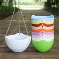 thumbnail image 4 of AUDeals Hanging Planters for Indoor Outdoor Plants Hanging Flower Pots with Holes and Chain for Garden Porch Plants Plastic Hanging Baskets for House Plants, 4 of 4