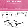 thumbnail image 3 of Gafas falsas DreamCalf Trendy pequeñas rectangulares Y2K para mujer, 3 of 5