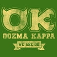 thumbnail image 2 of Men's Monsters Inc Property of Oozma Kappa Fraternity  Graphic Tee Kelly Heather Medium, 2 of 4