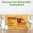 thumbnail image 7 of Bamboo State Cutting Board for Kitchen – Georgia Cheese Board, Charcuterie Platter & Serving Tray, (15" x 10"), 7 of 7