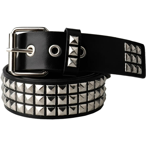 Cinturón Punk, Con Tachuelas, Color Negro, Con Tachuelas, Para Mujer, De Piel Sintética, Vintage, Punk, Rock, Gótico, Accesorios Para Pantalones De Mezclilla, Negro