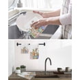 thumbnail image 5 of Spring Easter Kitchen Dish Towels for Drying Dishes Set of 2, Rabbits Eggs Botanical Floral Leaf Butterfly Waffle Weave Microfiber Hand Tea Bathroom Towels Quick Dry & Absorbent Towel 15.7x23.6, 5 of 7