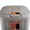 thumbnail image 4 of Hefty 13.3 Gallon Trash Can, Plastic Touch Top Kitchen Trash Can, Taupe, 4 of 6