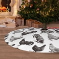 thumbnail image 6 of Lsque Funny Chicken Print Christmas Tree Skirt, Tree Skirt with Ties or Velcro, Perfect for Holiday Decorations, Halloween, and New Year-48", 6 of 7