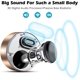 thumbnail image 4 of Altavoces inalámbricos portátiles con sonido HD / Tiempo de reproducción de 12 horas / Bluetooth 5.0 / Soporte Micro SD, para iPhone / iPad / Samsung / Tablet / Laptop / Echo dot (Oro), 4 of 5