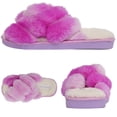 thumbnail image 3 of Drecage Kids Fluffy Slippers for Girls Open Toe Warm Fuzzy Slippers Bedroom House Shoes, 3 of 7
