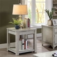 thumbnail image 6 of Home Square Deston Transitional Wood End Table in Antique White - Set of 2, 6 of 7