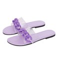 thumbnail image 5 of Sandalias de verano para mujer Sandalias planas sin cordones Zapatos romanos Sandalias informales con punta abierta Wmkox8yii  ytu8467, 5 of 5