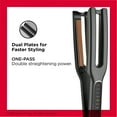 thumbnail image 3 of Revlon Copper Ceramic Dual Plate Flat Iron, Black, 3 of 8