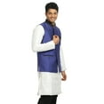 thumbnail image 2 of Saris and Things Veste Nehru Bleue pour Hommes. Ce Produit Est Fait sur Commande., 2 of 5