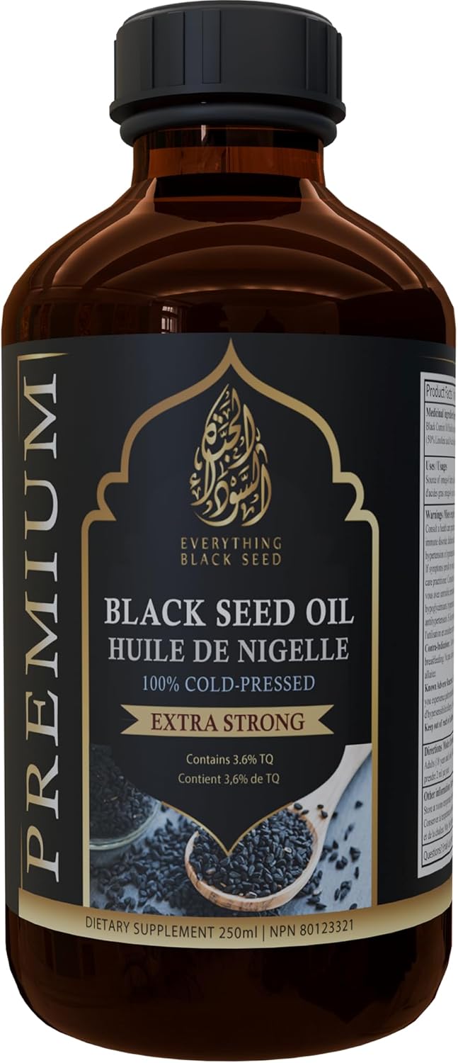HalalEveryDay Black Seed Oil – 100% Pure Cold Pressed Nigella Sativa, Non-GMO