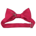 thumbnail image 2 of Solid Fuschia Men's Pre-Tied Bow Tie, 2 of 6