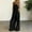 Black, variant on Azrian Womens Tops,Women's Sleeveless Overalls Jumpsuit Casual Solid Summer Wide Leg Bib Pants