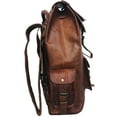 thumbnail image 2 of 24'' Genuine Leather Vintage Handmade Casual Day-pack Cross body Messenger Laptop Backpack Travel Rucksack, 2 of 5