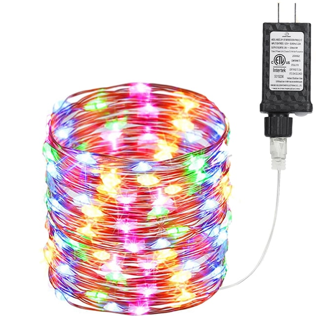 Guirnalda de luces Joomer, 22 m, 200 LED, multicolor, 24 V, enchufable