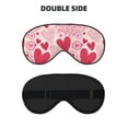 thumbnail image 2 of PAYOHTO Pink Hearts Soft Sleep Mask Comfort Pure Silk Eye Cover for Travel Office Camping, 2 of 7