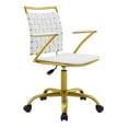thumbnail image 3 of Modway Fuse Faux Leather Office Chair in White, 3 of 10