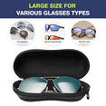 thumbnail image 6 of MoKo Eyeglasses Case Hard EVA Shockproof Sunglasses Eyeglass Case Protective Eyewear Holder, Gifts, 2 Pack, Black, 6 of 7