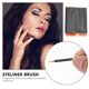 thumbnail image 3 of 100 unids Cepillo para elineador de ojos desechables Herramienta de maquillaje cosmético de fibra artificial (Negro), 3 of 6
