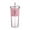 Pink, variant on XIANXIAN Acrylic Double-Wall Insulated Travel Tumbler with Lid - Clear Reusable Cup for Hot/Cold Drinks, High-Temperature Resistant Plastic for Office, Camping or Outdoor Use