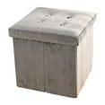 thumbnail image 1 of Banco de almacenamiento Strade Fareast Limited terciopelo plegable rectangular, 1 of 8