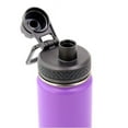 thumbnail image 2 of Colorful PoPo Kids Stainless Steel Double Wall Vacuum Insulated Wide Mouth Water Bottle with Spout Lid, 12 OZ, 2 of 3