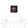 thumbnail image 3 of Creative Products Dark Moody Florals 24x24 Canvas Wall Art, 3 of 5