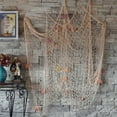 thumbnail image 3 of Yesbay Fishing Net Seaside Wall Beach Party Sea Shells Wall Ceiling Bar Home Decor,Decorative Fish Net, 3 of 6