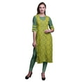 thumbnail image 1 of Bimba Kurta Droite Imprimée Indienne en Rayonne Slub Robe Tunique à Manches 3/4 pour Femmes, 1 of 6