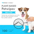 thumbnail image 2 of PetWipes Petkin 100 toallitas a base de plantas para perros y gatos, vainilla, 2 of 7