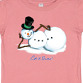 thumbnail image 4 of Inktastic Let it Snow Sassy Snowman in Top Hat Boys or Girls Baby T-Shirt, 4 of 5